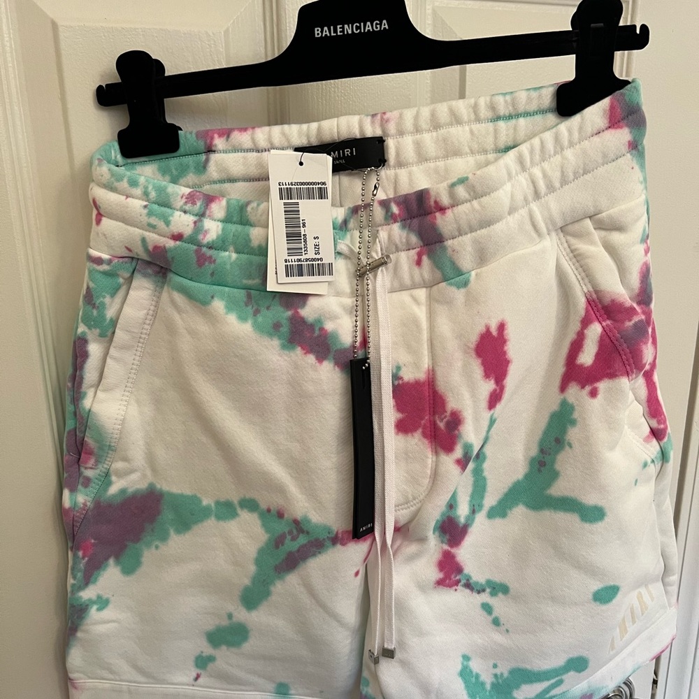 Brand new with tags Amiri Tie Dye Cotton Jersey Shorts